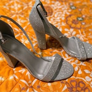 Elegant Silver Women's Heels